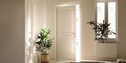 Modern door, cool home interior.