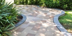 Beautiful decorative concrete patio and walkway.